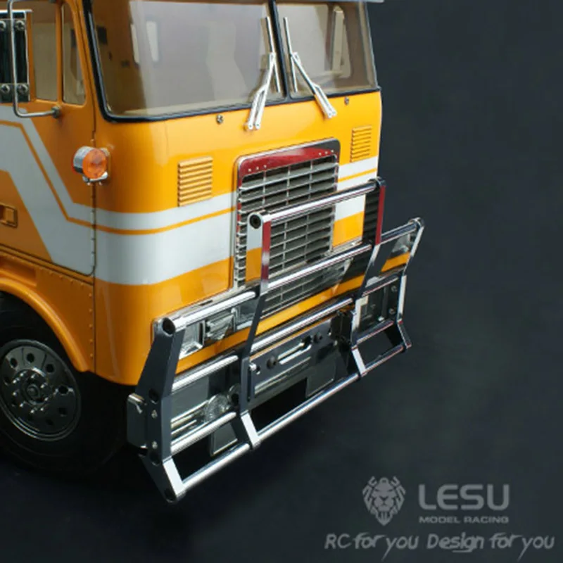 Metallo Lesu Paraurti Anteriore Per 1/14 Tamiya King Hauler Globe Liner Grand Hauler Rc Trattore Camion Modello Telecomando Auto Giocattoli