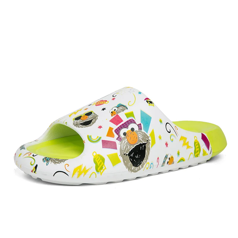 Estate Unisex Elmo Ispirato Yzy Slide Slip On Sandalo Da Spiaggia Traspirante Infradito Pantofole Leggere Nuvoloso Per Uomo Donna