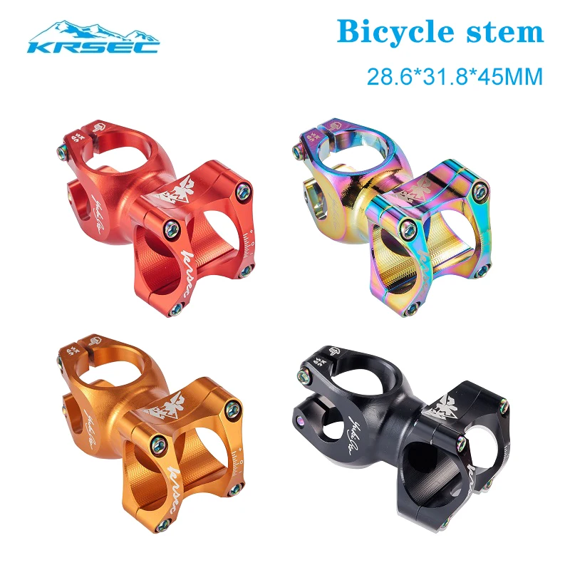Krsec Kc50 Mtb Stem Bike Handlebar Mountain Bike 50Mm Short Stem 31.8 Attacco Manubrio Power Bicycle Road Bmx Bridge Vastago