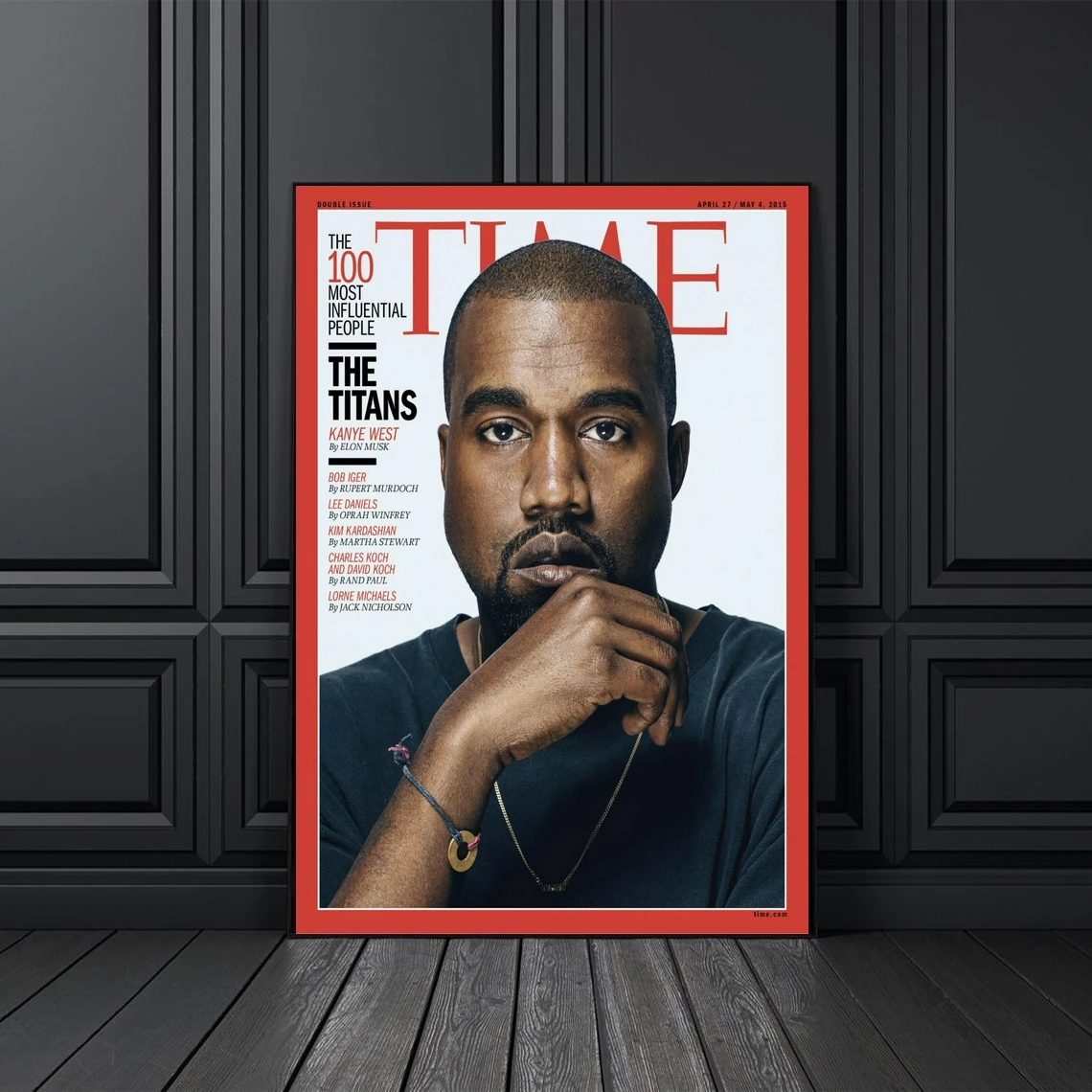 Kanye West Poster Music Singer Star Photo Photo Music Album Cover Poster Canvas Print (Senza Cornice)