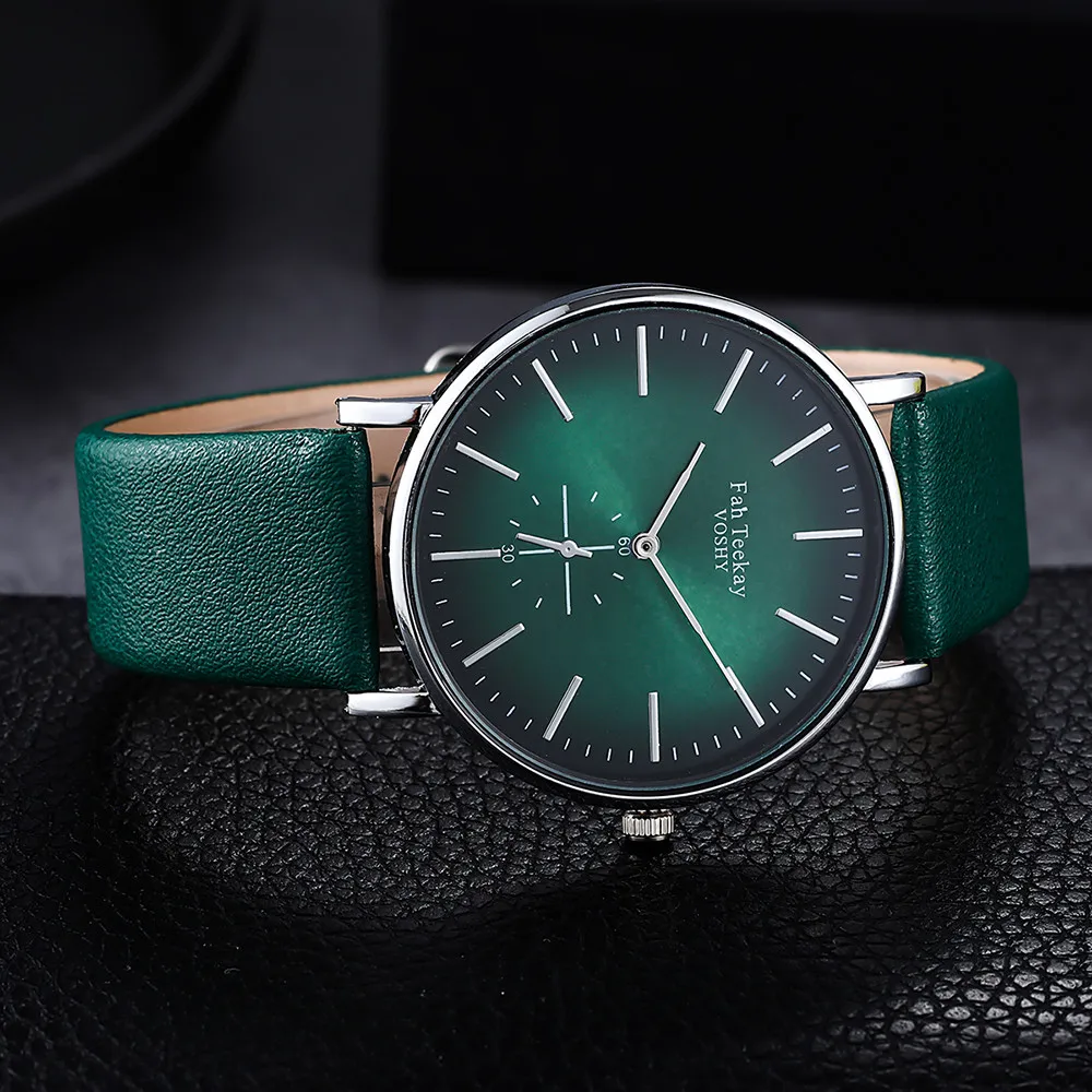 Top Luxury Fashion Women'S Quartz Watch Woman'S High-End Blue Glass Large Dial Watch Cintura In Pelle Da Polso Per Donna