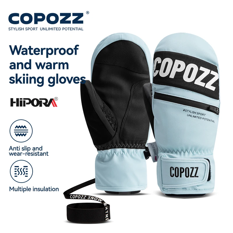 Copozz 3M Guanti Da Sci Thinsulate Donna Uomo Antivento Traspirante Impermeabile Termico Inverno Caldo Guanti Da Neve Accessori Per Snowboard