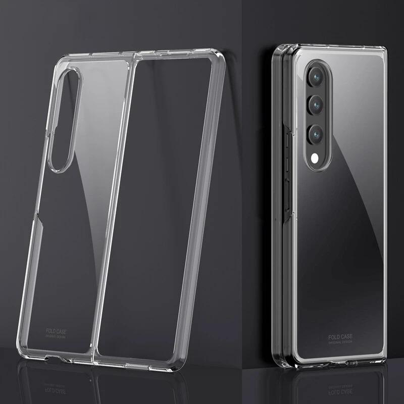 Front Back Protective Case Cover For Samsung Galaxy Z Fold 4 Hard Pc Transparent Phone Cases Covers For Galaxy Z Fold 4 5G 2022
