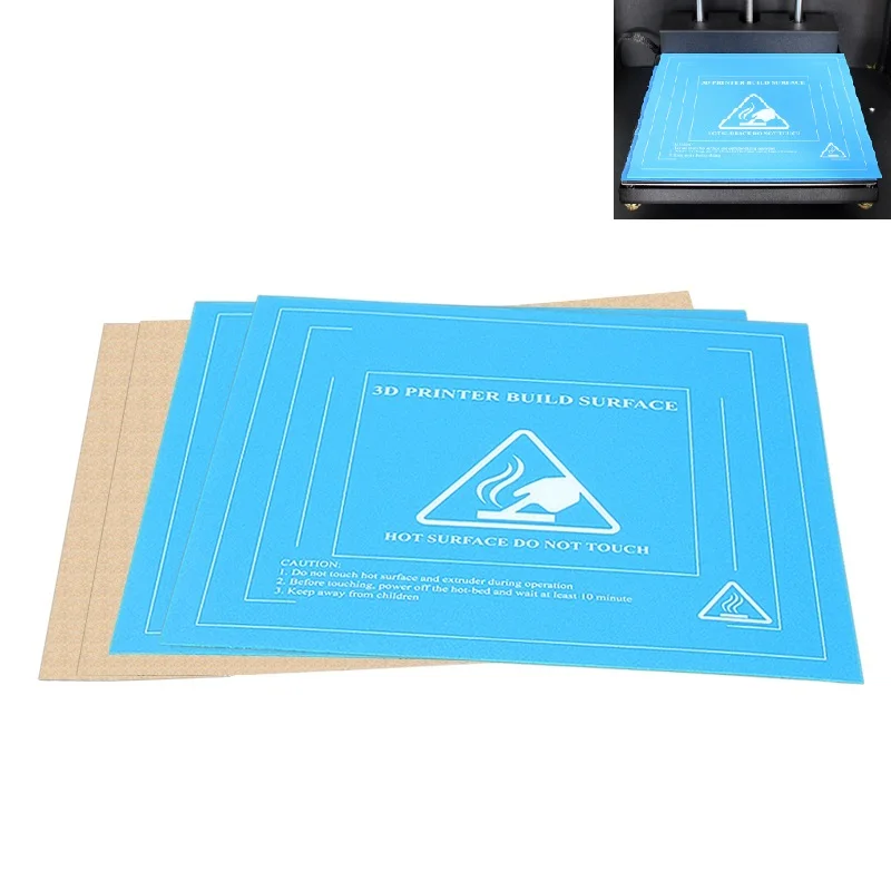 Rampe Stampante 3D Stampa Nastro Da Letto Adesivo Quadrato Heatbed Hot Bed Build Plate Tape Surface Flex Plate Per Ender 3 220Mm
