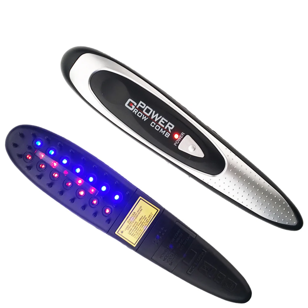 Ricrescita Massaggiatore Laser Pettine Per La Crescita Dei Capelli Trattamento Laser Power Grow Pettine Kit Stop Hair Loss Therapy Pettine Set Di Spaz