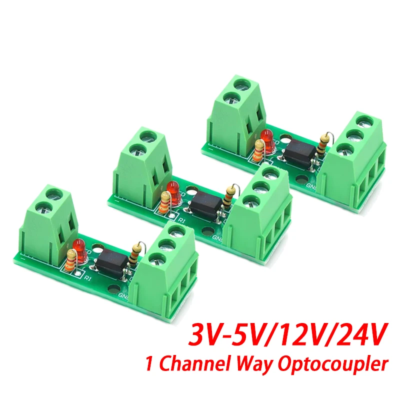 Modulo Di Isolamento Optoaccoppiatore A 1 Canale Pc817 El817 3V-5V 12V 24V Isolatore Fotoelettrico Supporto Per Binario Plc Drive Motor Board