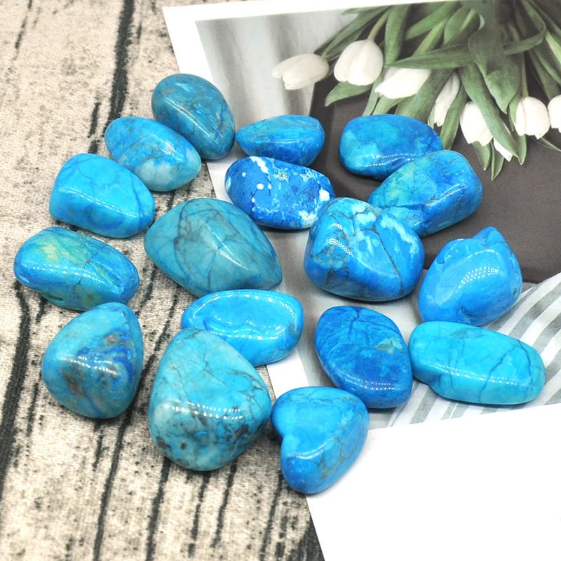 Ghiaia Turchese Blu Naturale Dimensioni Campione Pietre Burattate Irregolari Cristalli Curativi Reiki Quarzs Mineral Home Aquarium Decor