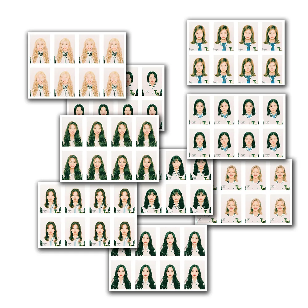 Twice University Kit Id Photo Momo Sana One Inch White Background Hd Carta Fotografica Foto Tzuyu Minafans Collection Gift