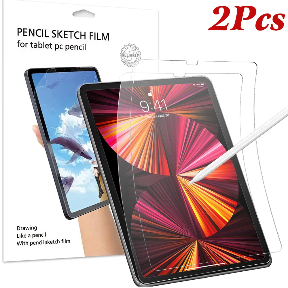 2Pcs Matte Ipad Paper Like Screen Protector Per Ipad Pro 11 2021 A2301 A2459 Pellicola Opaca Per Scrittura Per Ipad Pro 11 3A Generazione