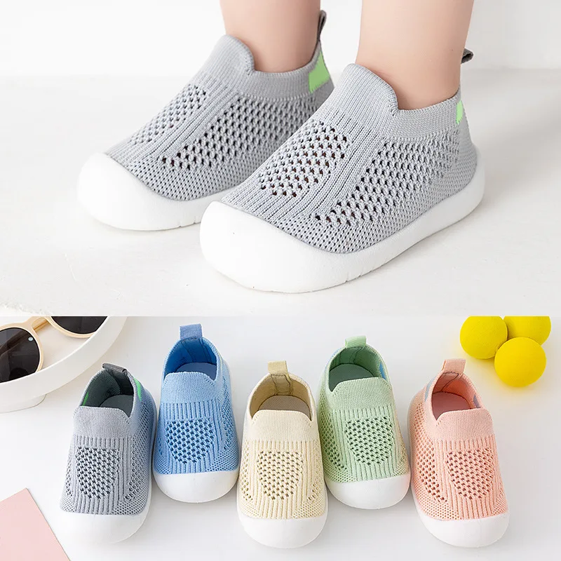 2023 Summer Mesh Baby Shoes Neonato Toddler Shoes Infant Boys Girls Socks Sneakers Soft Bottom Antiscivolo Culla Traspirante 0-4 Anni