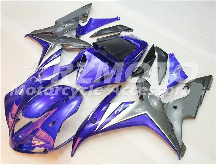 Nuovo Abs Carenatura Del Motociclo Per Yamaha Yzf-R1 2002 2003 Iniezione Carrozzeria Set Blu Nero Fresco Ace No.66