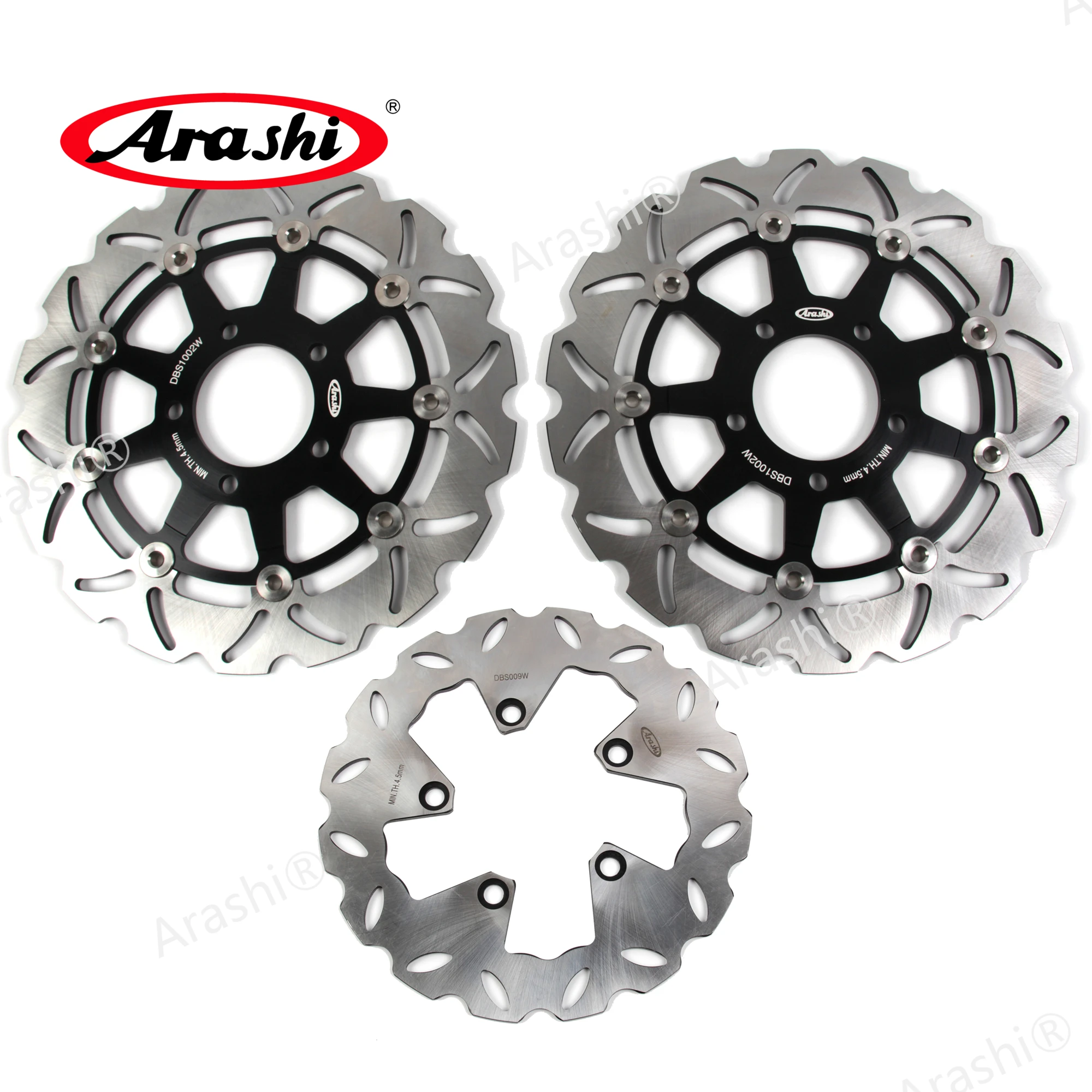 Arashi 1 Set 290 / 240 Mm Cnc Flottante Anteriore Posteriore Disco Freno Rotori Per Suzuki Sv650S Sv 650 S Svs 650 1999 2000 2001 2002