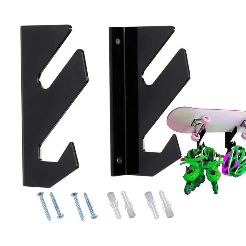 Acrilico Skateboard Montaggio A Parete Acrilico Montaggio A Parete Skateboard Rack Di Stoccaggio Con Ganci Pratico Skateboard Staffa Deck Rack Per