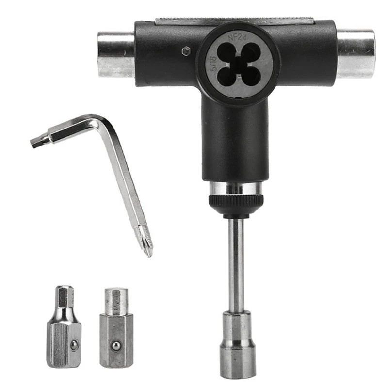 Elos-Skateboard Tool Roller Skate Scooter Regolazione T-Wrench Long Board Fish Board Strumenti Di Riparazione Chiave Cacciavite