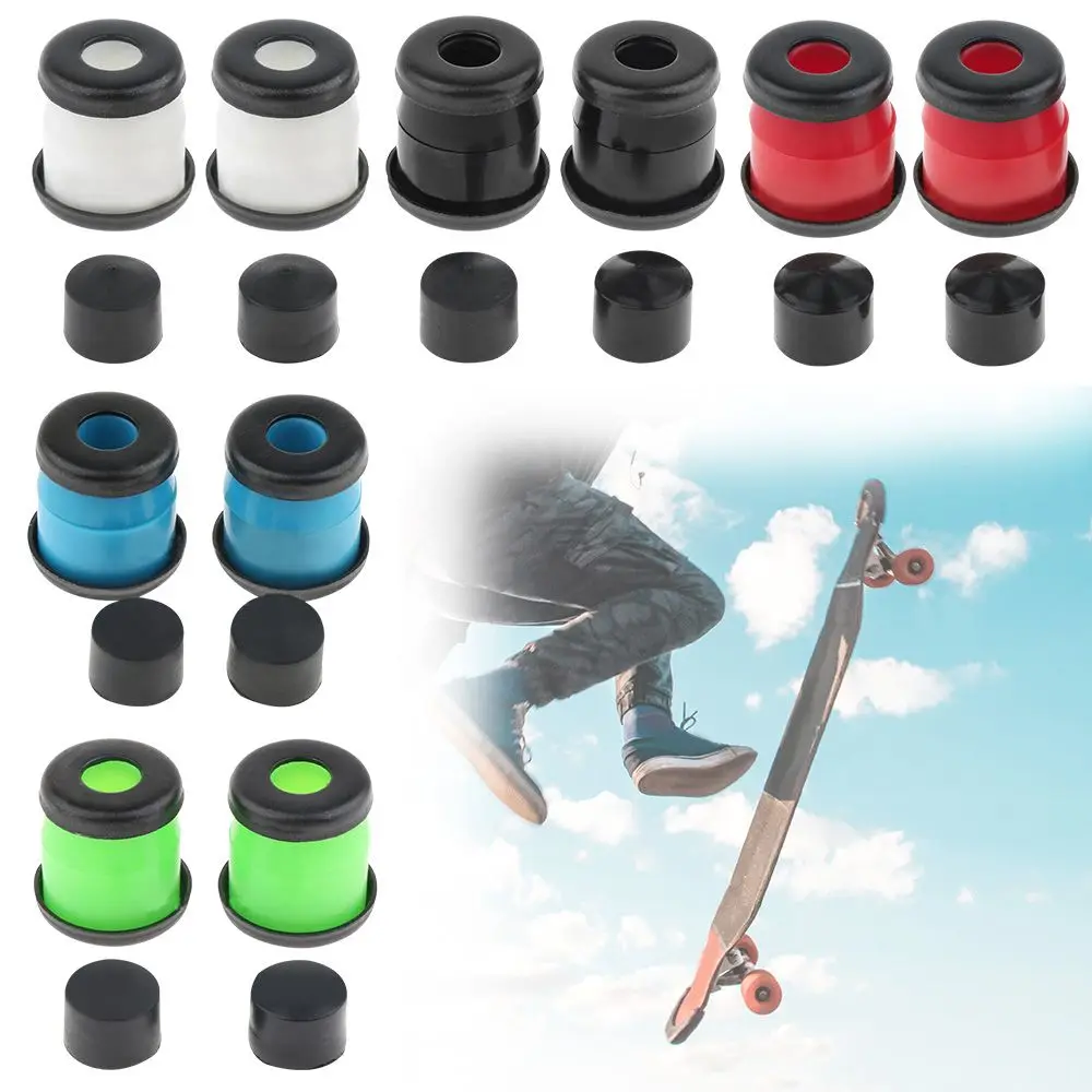 1 Set Longboard Colorato Antiurto Top/Bottom Bush Rondelle Shock Pad Set Ammortizzatore Skateboard Part