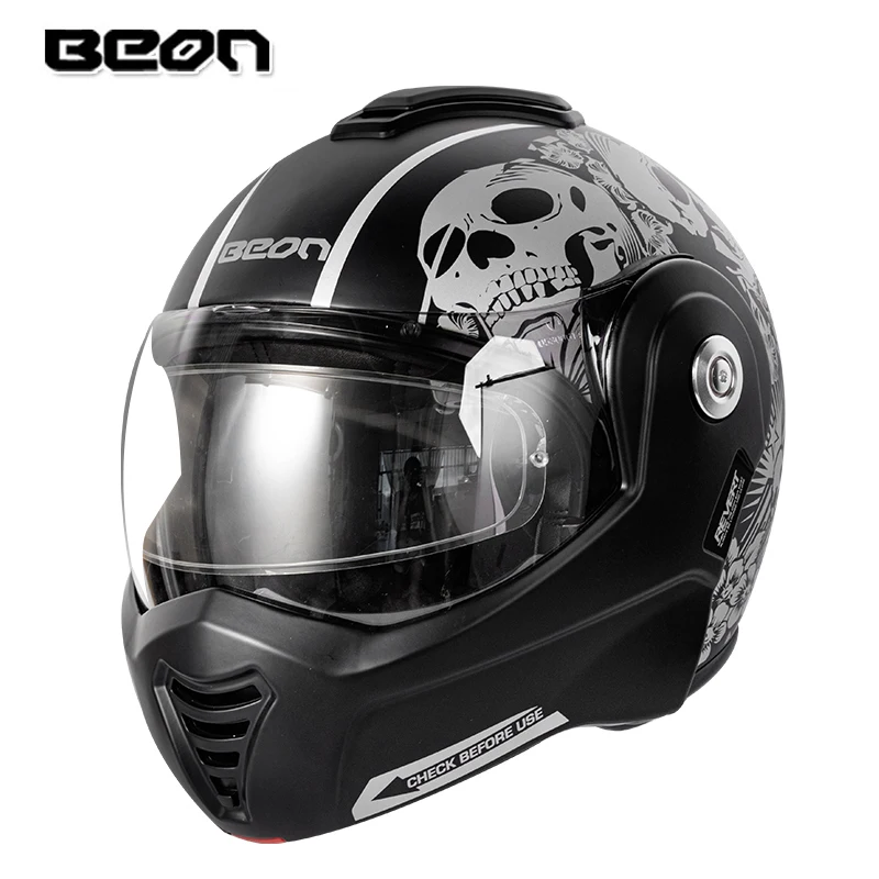 Beon B-702 New Flip-Up Casco Del Motociclo Modular Open Pieno Viso Casco Moto Casque Casco Motociclo Capacete Caschi Ece