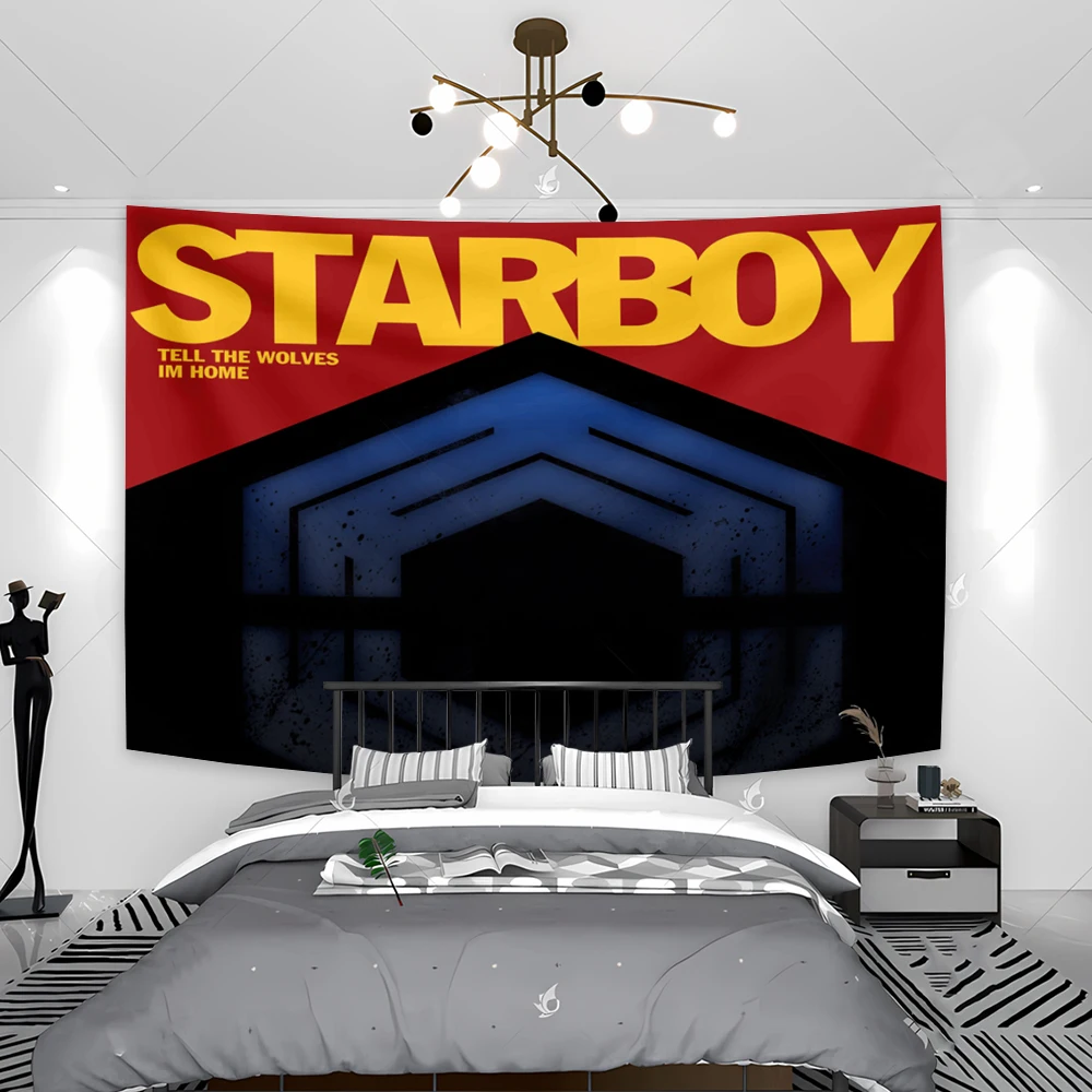Starboys Arazzo Bandiera Fine Settimana Album Musicale Wall Art Poster Soggiorno Estetico Camera Da Letto Stampata