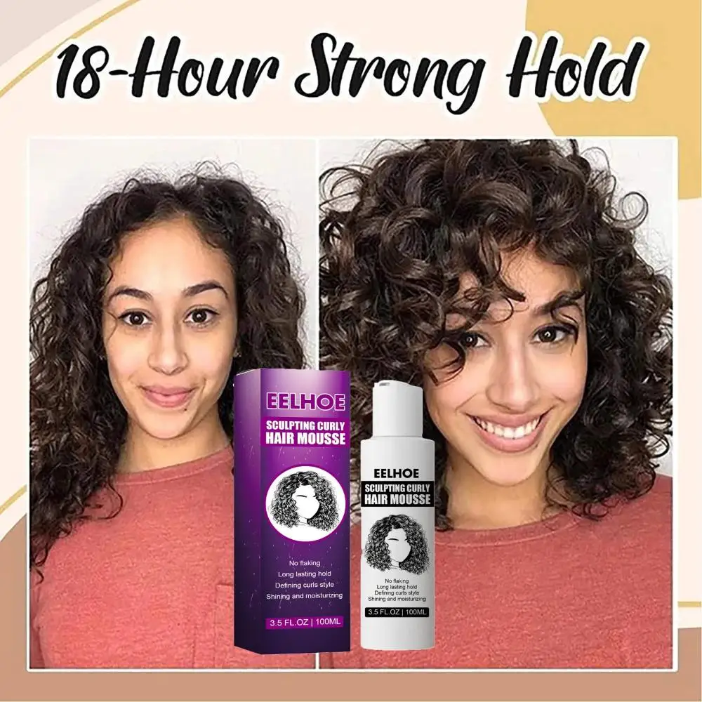 100Ml Professional Curl Hair Boost Defining Cream Repairing Frizz Control Colour Treated Sculpting Mousse Moisturizer Styling Gel