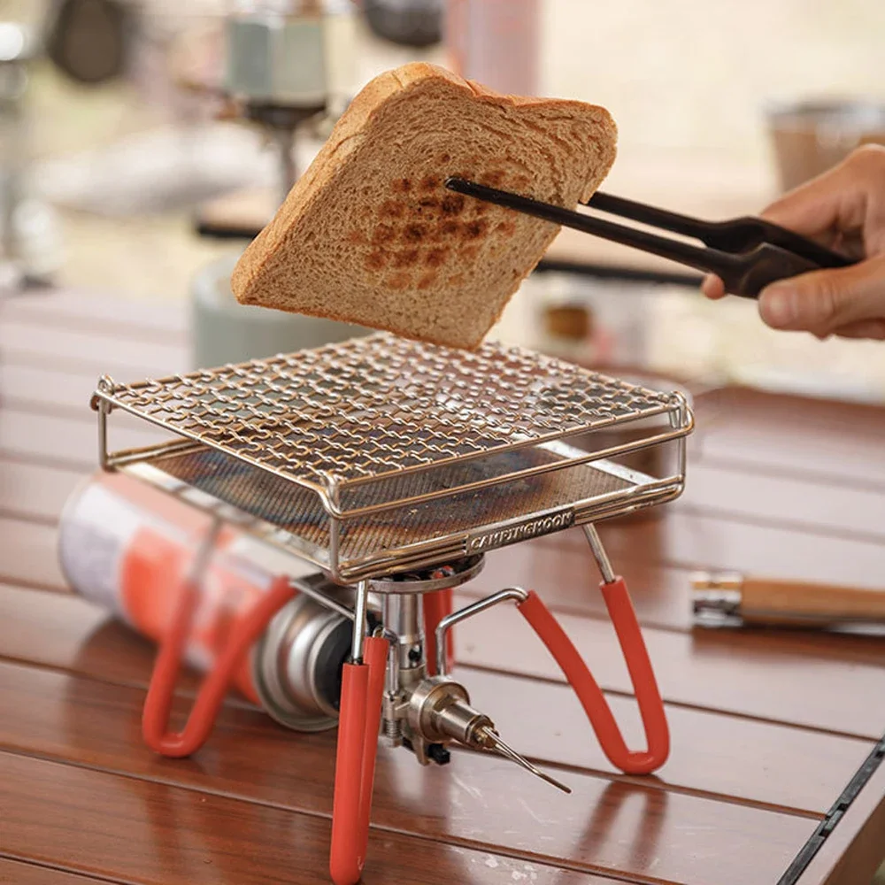 Portable Stovetop Grill Net Mini Forno Pieghevole Grill Rack Barbecue Toast Baking Holder Staffa Di Riscaldamento Utensili Per Barbecue