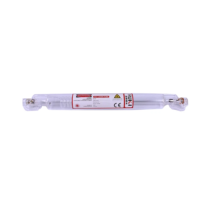 Tubo Laser Co2, 50W, Parti Di Apparecchiature Laser, Lunghezza Tubo Laser Ruici 800*50Mm Per Incisione Laser E Taglierina