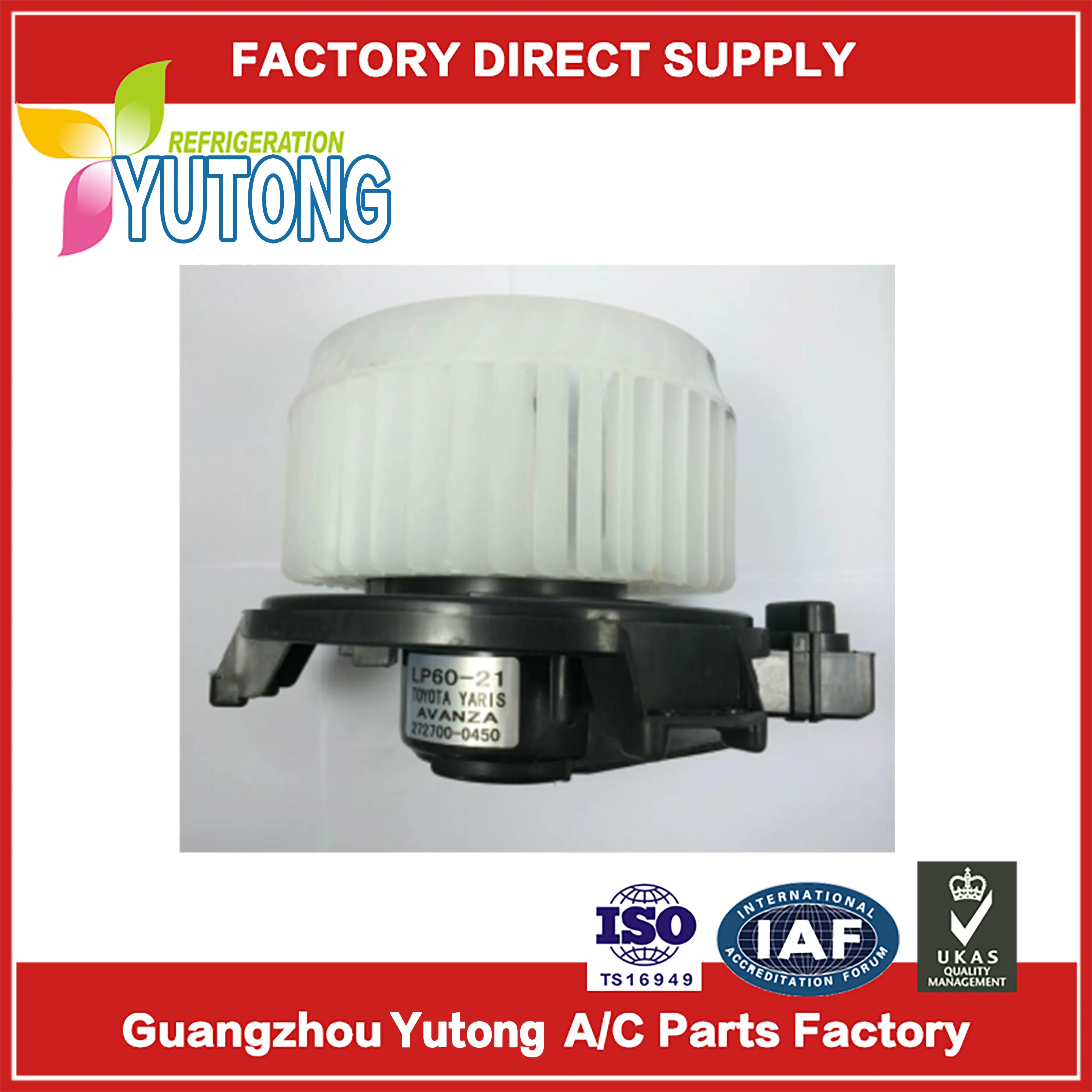 Lp60-21 Ae272700-0450 Motore Del Ventilatore Automatico Di Ca Per Toyota Yaris