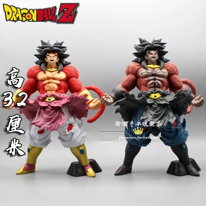 Nuovo 32Cm Super Dragon Ball Heroes Figure Broly Ssj4 Broly Dark Pvc Action Figures Model Statue Toys For Children Gifts
