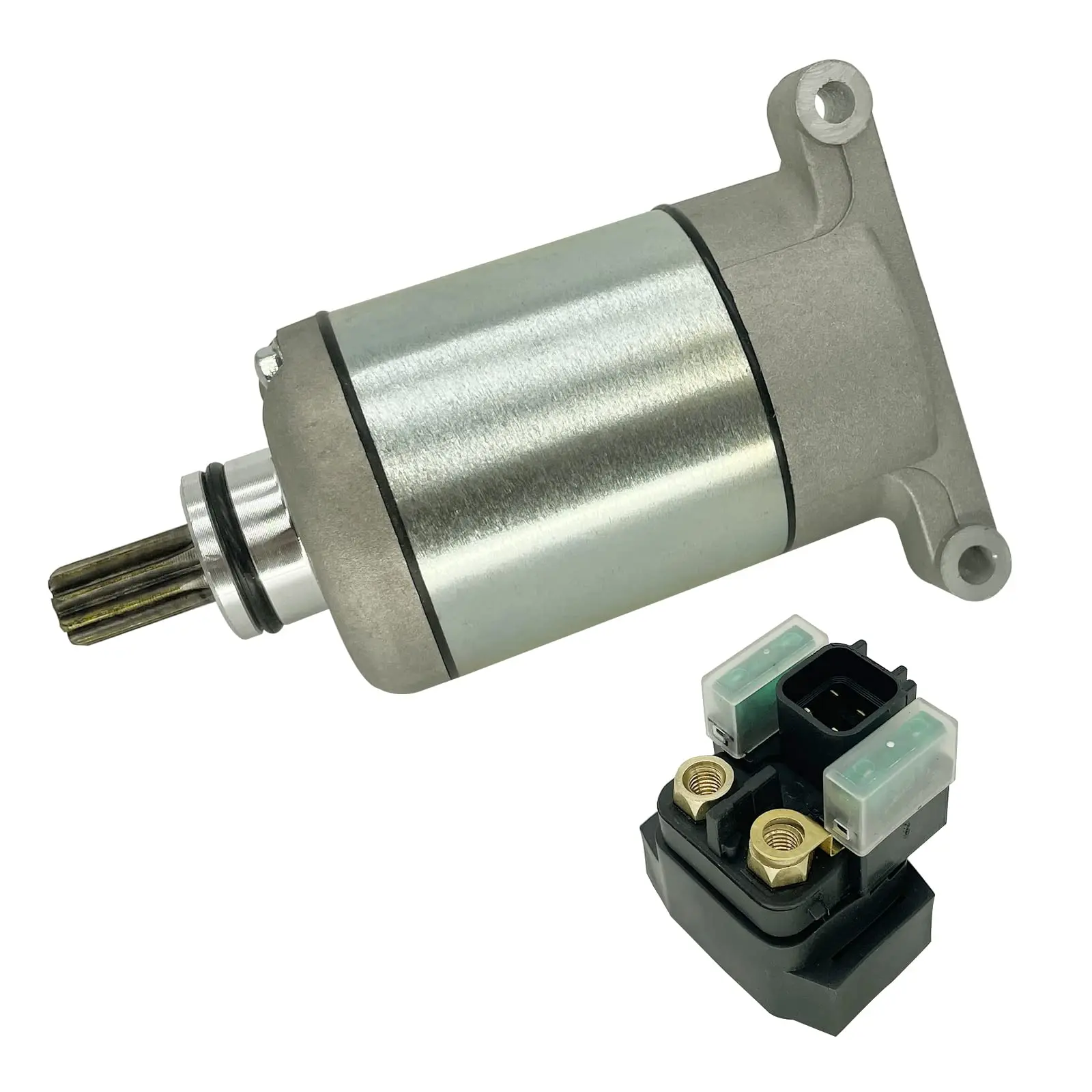 Starter & Relay Per Yamaha Grizzly 550 2009-2014 Grizzly 700 2009-2023 Kodiak 700 2016-2023, Muslimah