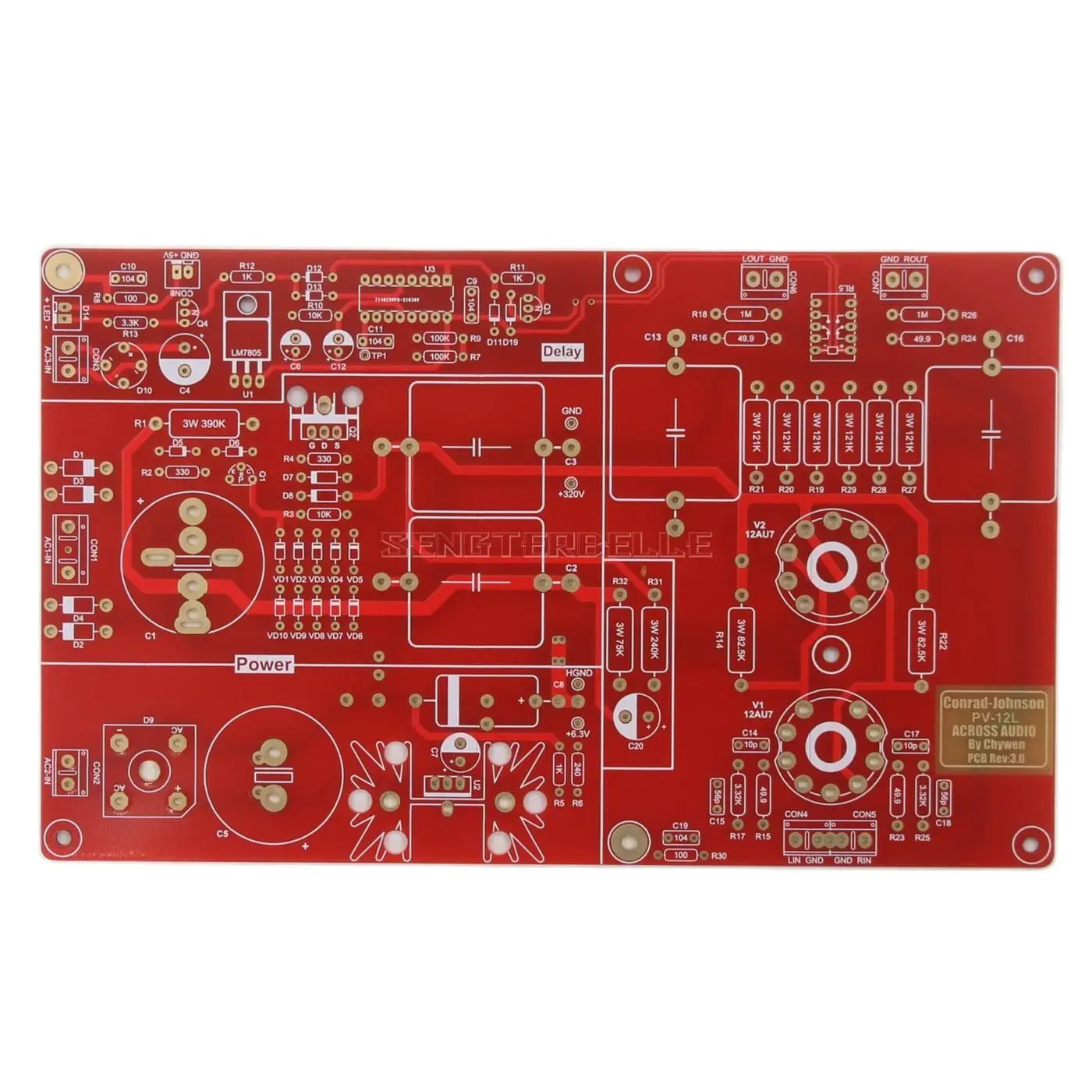 Basato Su Conrad Johnson Pv12 Amp Circuit Hifi Diy Home Audio Tube Preamp Board Pcb