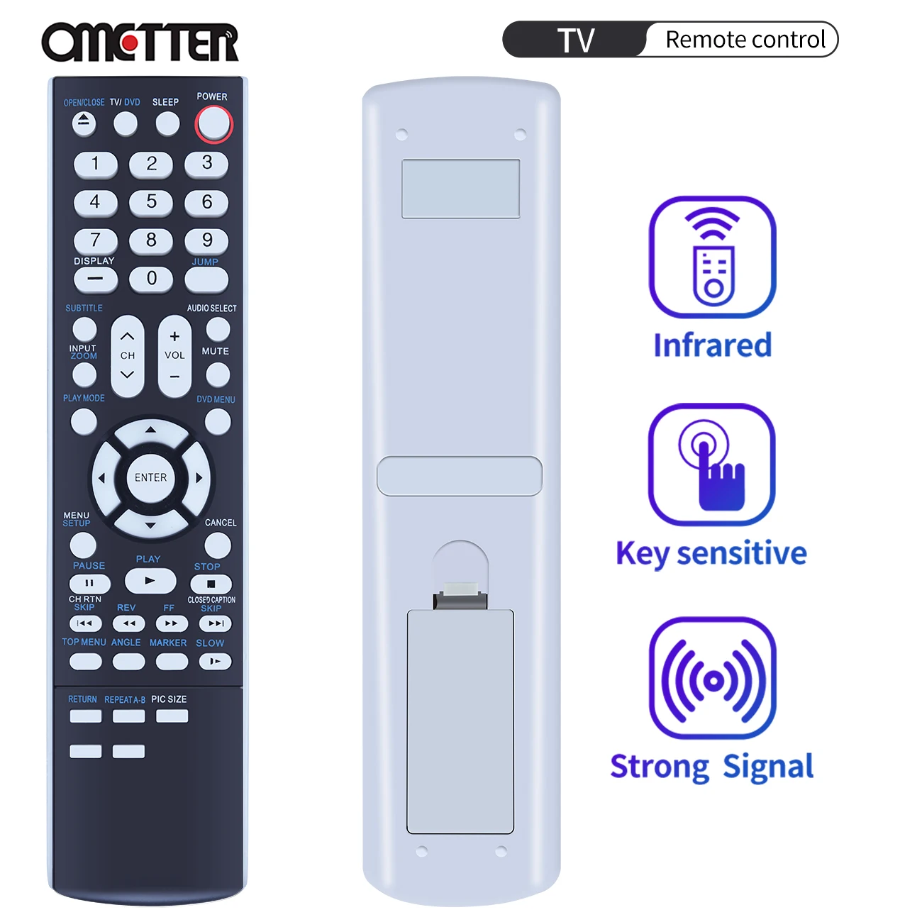 Telecomando Per Toshiba Tv Se-R0258 Wc-Sb2 Wc-Sb1 Wc-Sbu2 Wc-Sbh21 Wc-Sbg1 Wc-Sbh23 Vc-Sb1 Lcd/Dvd Hdtv