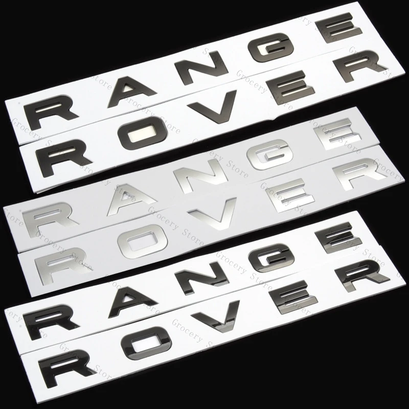 3D Abs Range Rover Logo Lettere Adesivo Per Cofano Auto Tronco Range Rover Evoque Sport L322 L405 L538 L494 L320 Accessori Velar