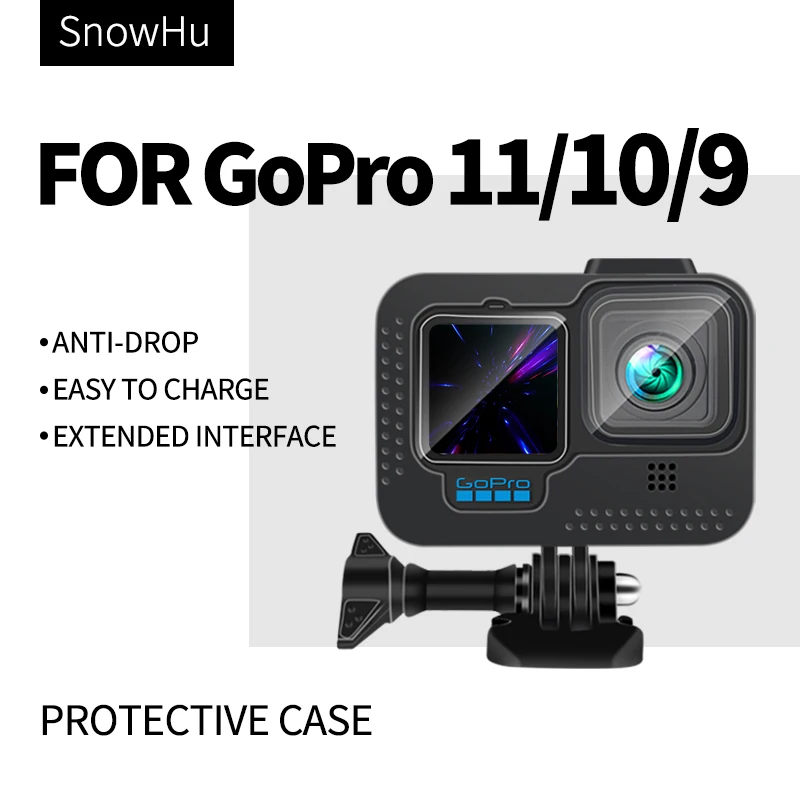 Per Accessori Gopro Gopro Hero 11 10 9 Custodia Protettiva Custodia Per Videocamera Custodia Per Gopro 10 Gopro 11 Black Action Camera