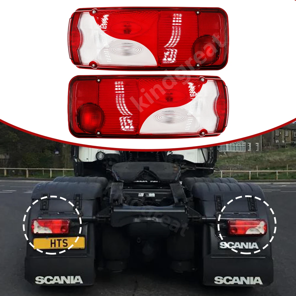 1 Pcs 24V Camion Lampada Di Coda 1756754 1756751 Per Scania R114 R124 R144 R420 R620 R500 P400 P450 R730 G400 G460 Camion Lampada Di Coda