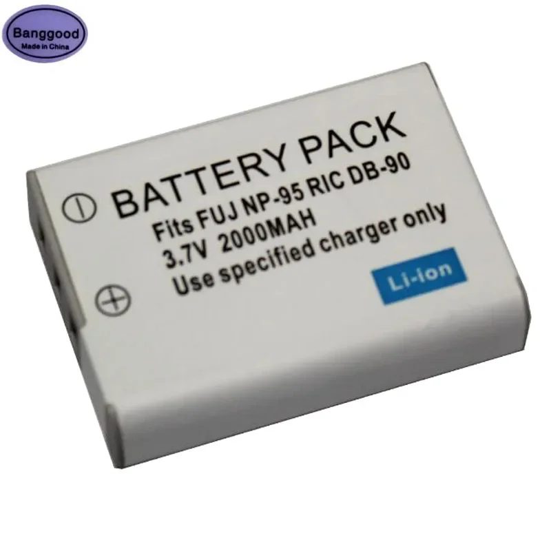 3.7V 2000Mah Np-95 Np 95 Np95 Fnp-95 Db-90 Batteria Per Fotocamera Db90 Per Fujifilm X30 X100 X100S X100T Xs1 Finepix F30 F31 Real 3D W1