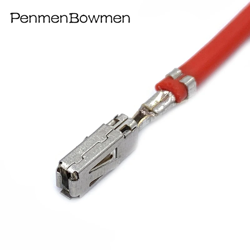 2.8Mm Automotive Wire Crimping Terminal Metal Splice Spring Pins Contatti Per Connettore Elettronico Tyco Con Cavo 1-968849-1