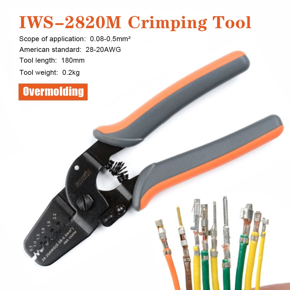 Iws-2412M/Iws-2820M Strumenti Di Crimpatura Per Terminale Jam Molex Tyco Jst E Connettore Pinza Tagliacavi Multifunzione Spelafili