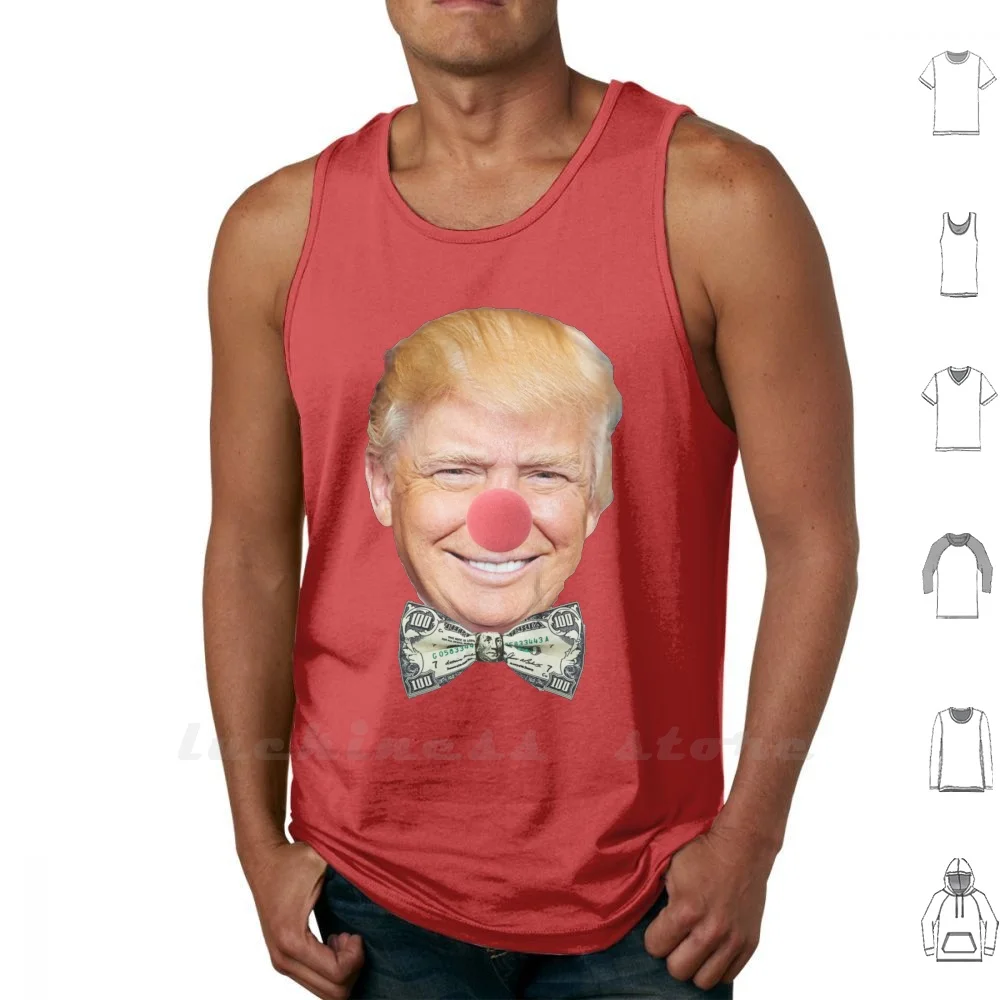 Trump The Clown Canotte Gilet 100% Cotone Drumpf Trump Dump Trump Sideshow Don Circus Clown Presidenziale