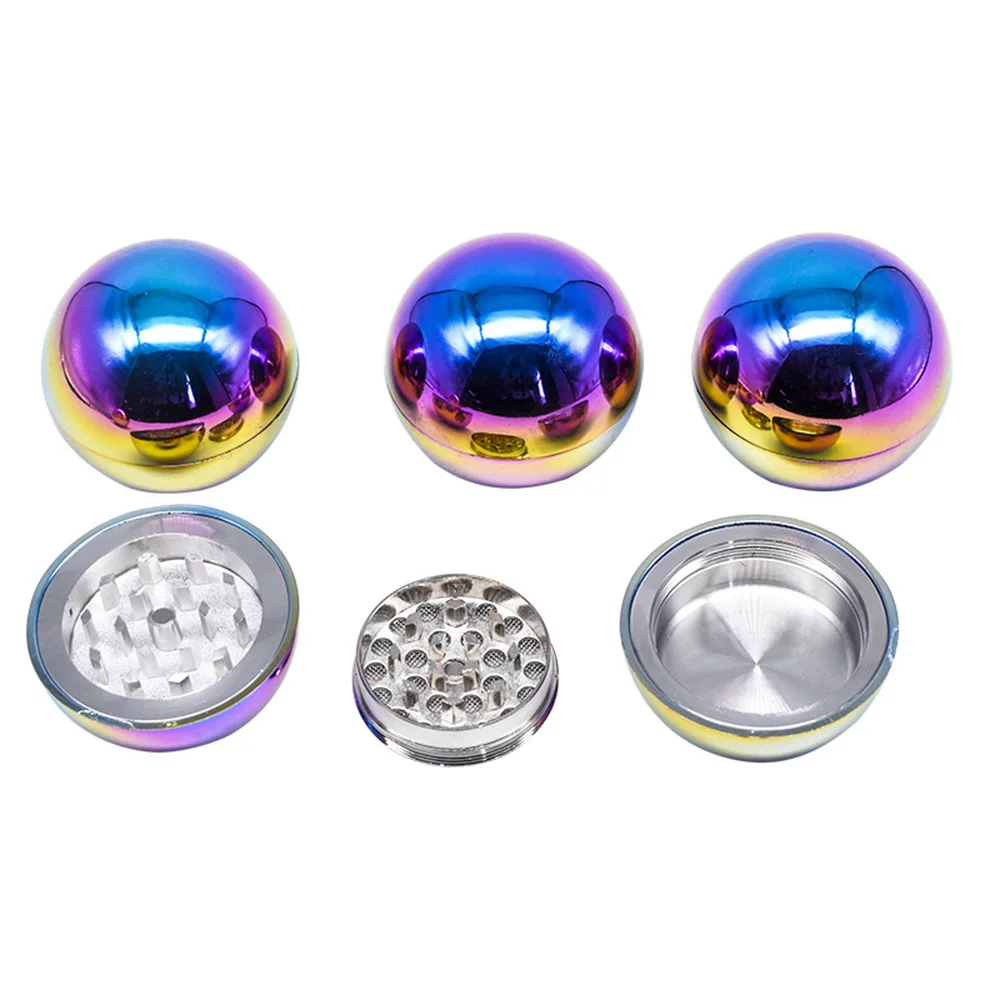 Poker Ball Grinder Pokeball 52Mm Rainbow Grinding For Smoking Herb Tabacco 50Mm Spice Storage Kit Di Accessori Per Il Fumo Di Colore Misto