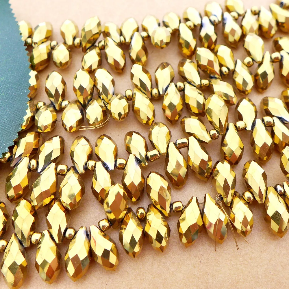 Commercio All'Ingrosso 6X12Mm Cristallo 6010 Briolette/Teardrop/Goccia D'Acqua Ciondolo Perline Ab Orecchini Di Alta Qualità Collana Spedizione Gratui