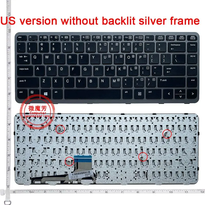 Tastiera Usa Nuovo Layout Per Hp Elitebook Folio 1040 G1 1040 G2 Retroilluminato