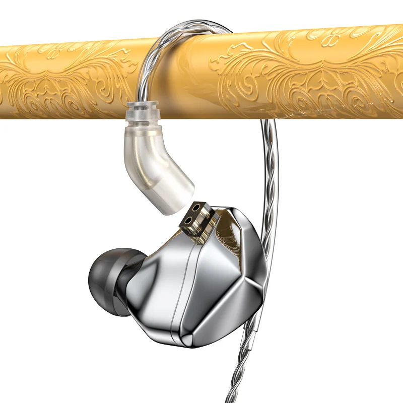 Blon Bl07 Bl-07 Cablato Best In Ear Hifi Iems Auricolari Membrana In Fibra Monitor Driver Dinamico Cuffie Con Cavo Staccabile