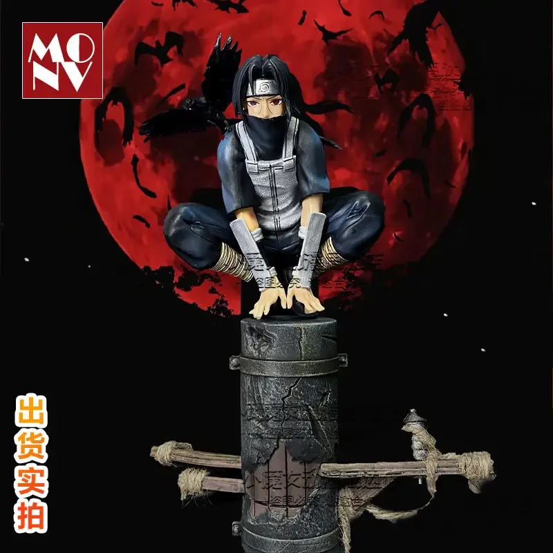 Anime Naruto Anbu Uchiha Itachi Tsukuyomi Sharingan Accovacciato In Magazzino Figura Modello In Pvc Decorazione Collezione Giocattolo Regalo Spedito