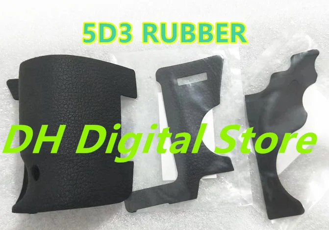 Nuovo Un Set Grip Body Cover In Gomma Shell Unit Per Canon Eos 5D Mark Iii 5 D3 Camera + Tape