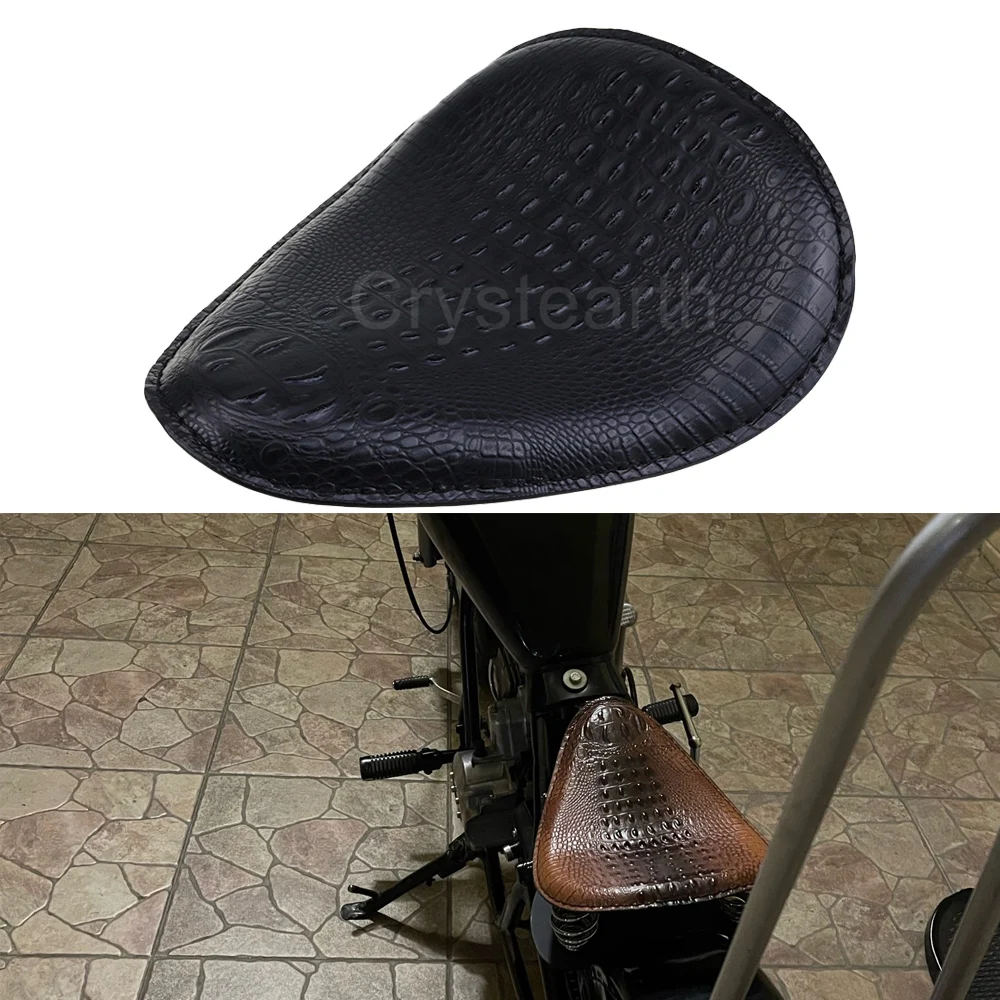 Moto Vintage Solo Seat Sella Driver Sedile Cuscino Per Harley Iron 883 Sportster Xl1200 Softail Bobber Chopper Cruiser