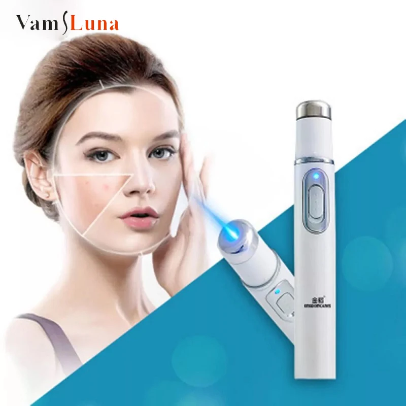 Medical Electronic Blue Light Therapy Trattamento Laser Penna Spot Laser Ance Rughe Rimozione Dell'Acne Ems Blu-Ray Equipment