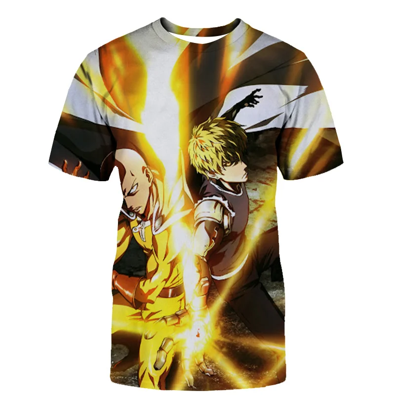 Stampa 3D One Punch Man Stagione 2 Tshirt Moda Uomo/Donna T-Shirt Manica Corta Harajuku Hot One Punch Uomo Stagione Uomo Abbigliamento Top