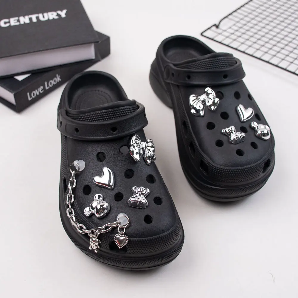 1Set Staccabile Croc Shoes Charms Gioielli Creativi Accessori Per Scarpe Combinazione Fai Da Te Per Croc Friend Gift