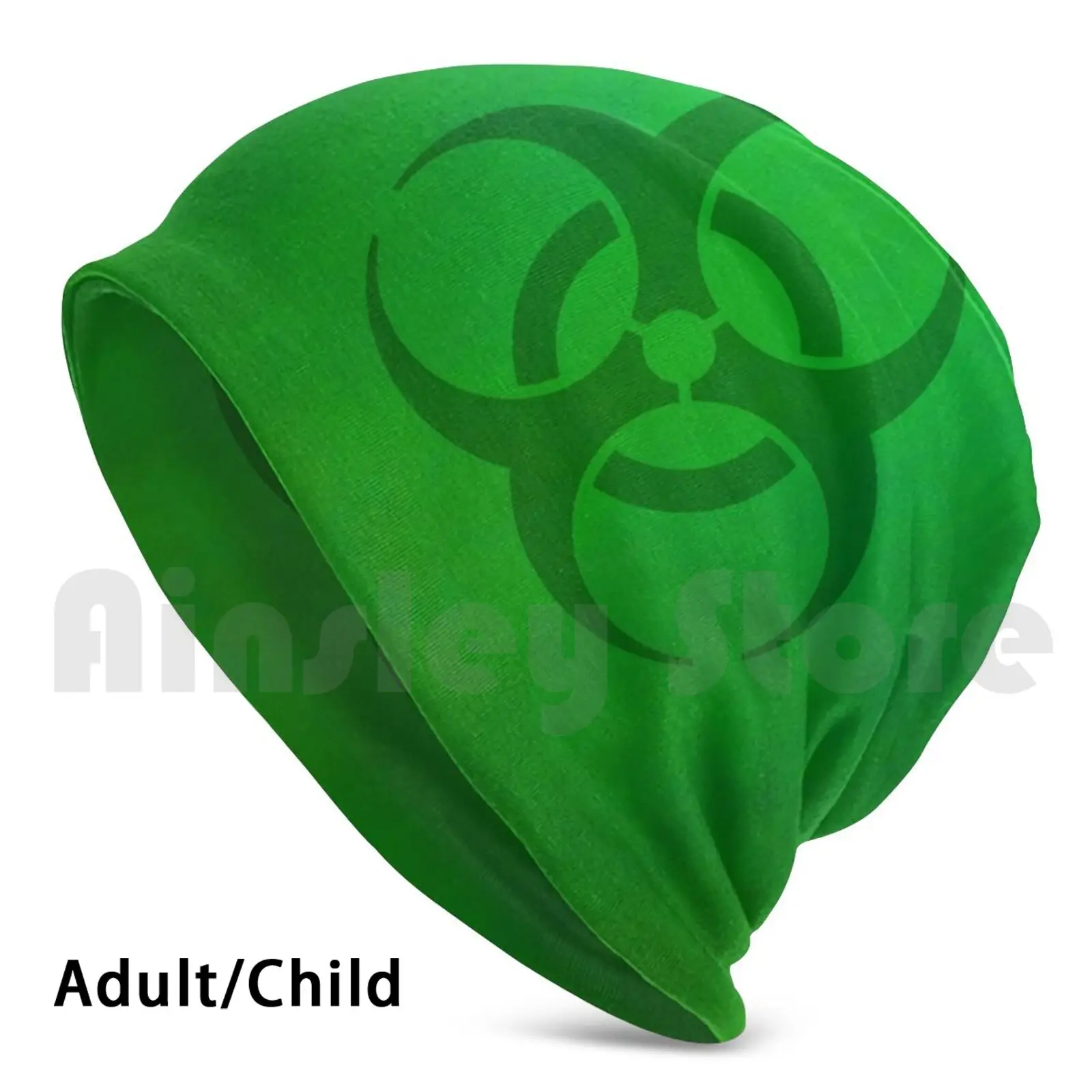 Green Poison Gas Berretti A Rischio Biologico Cappello Lavorato A Maglia 2934 Berretti Stampa Simbolo Di Rischio Biologico Pericolo Gas Poison Green N