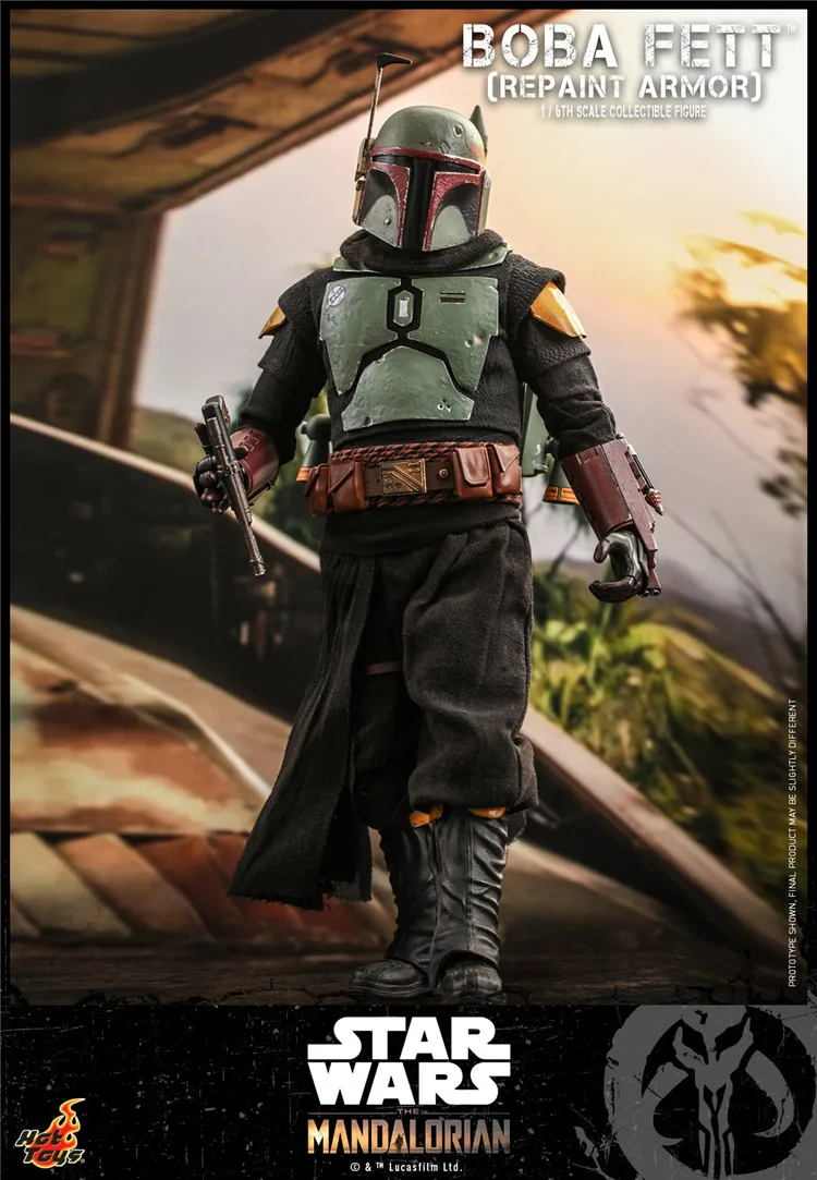Hottoys Tms055 Tm056 1/6 Mandalorian Boba Fett Throne Version Animazione Action Figure In Stock Toy Gift Model Collection Hobby