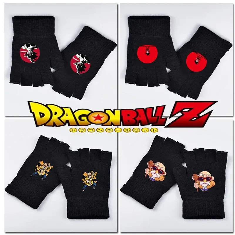 Guanti Dragon Ball Son Goku Mezze Dita Autunno E Inverno Studente Mezze Dita Guanti Da Scrittura Dito Aperto Guanti Caldi A Doppio Strato