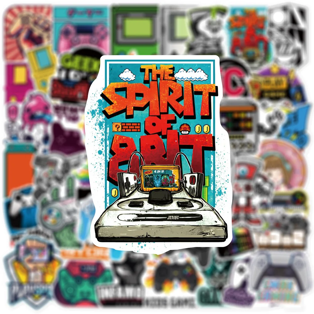 10/30/50Pcs Cool Vintage Video Game Stickers Decalcomania Graffiti Skateboard Laptop Phone Car Retro Impermeabile Sticker Kid Classic Toy